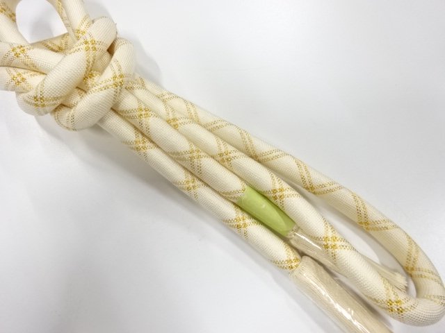 未使用品　正絹　撚り房　手組帯締め